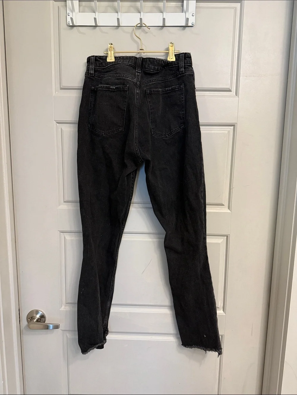 Abercrombie & Fitch the skinny high rise black denim curve love